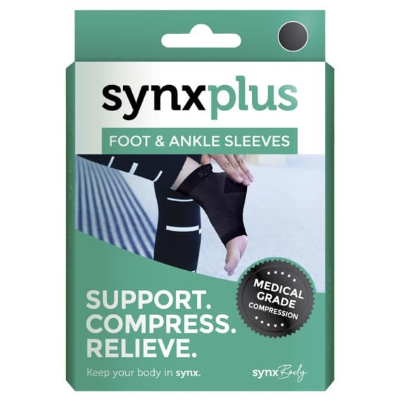 Synxbody Synxplus Flight Recovery Socks Medium Black - Pharmacy Direct