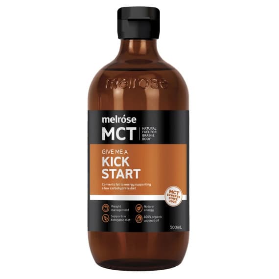 Melrose MCT Oil Kickstart 500ml for energy and metabolism at Pharmacy Direct