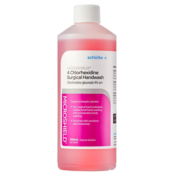 Microshield 4% Chlorhexidine Surgical Handwash 500ml at Pharmacy Direct