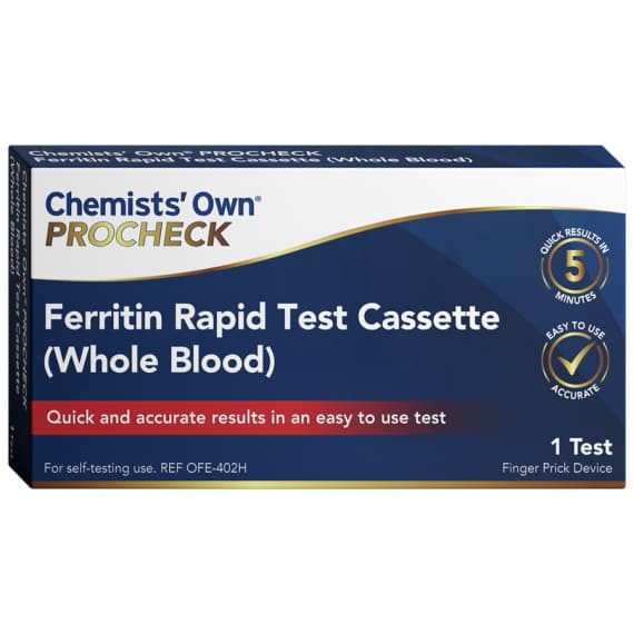Chemist's Own ProCheck Ferritin Rapid Test Cassette - Buy Online at Pharmacy Direct