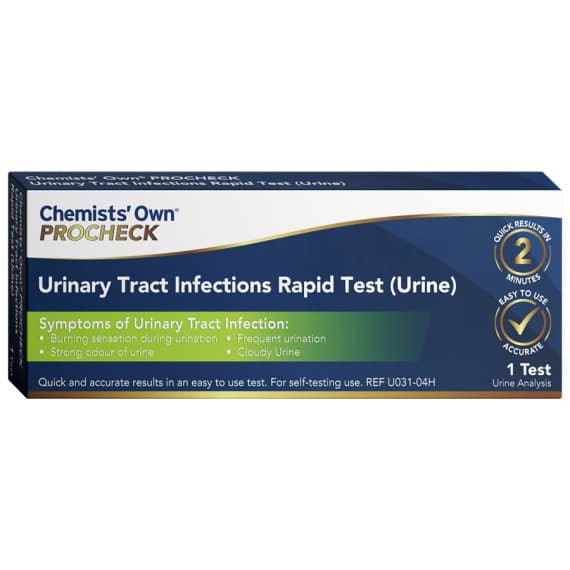 Chemist's Own ProCheck UTI Rapid Test - Buy Online at Pharmacy Direct
