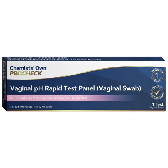 Chemists Own ProCheck Vaginal pH Rapid Test Panel - Buy Online at Pharmacy Direct