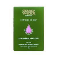 Hemp Worx Rose Geranium/Patchouli Soap 120g