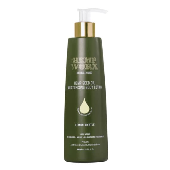 Hemp Worx Lemon Myrtle 300ml Body Lotion for Hydrated Skin at Pharmacy Direct