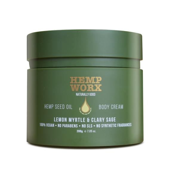 Hemp Worx Lemon Myrtle Body Cream 200g at Pharmacy Direct