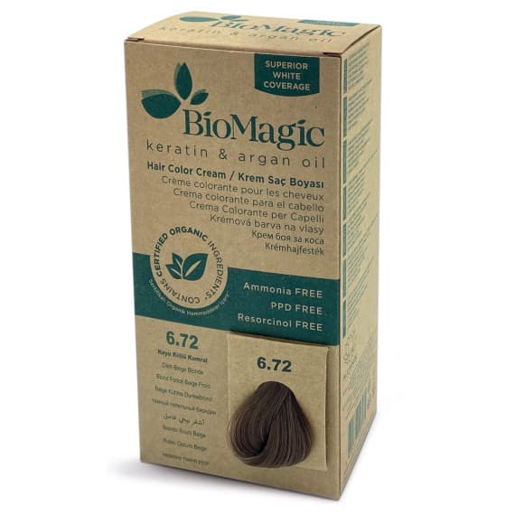 Bio-Magic Hair Colour Dark Beige Blonde 6.72 - Achieve Vibrant Hair with Pharmacy Direct
