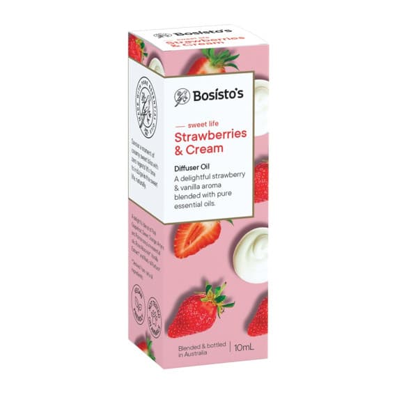 Bosisto's Strawberries and Cream Diffuser Oil 10ml available at Pharmacy Direct online