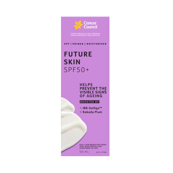 Cancer Council Future Skin SPF50+ 50mL sunscreen for anti-aging UV protection - Pharmacy Direct