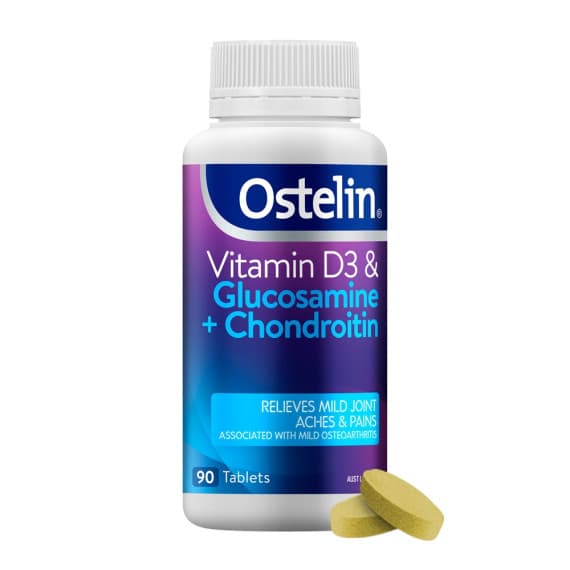 Ostelin Vitamin D3 Plus Glucosamine Plus Chondroitin Tablets 90 - Pharmacy Direct