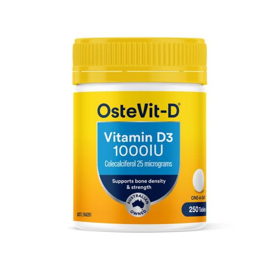 Buy Ostevit D Vitamin D3 1000IU 250 Tablets Online Pharmacy Direct AU