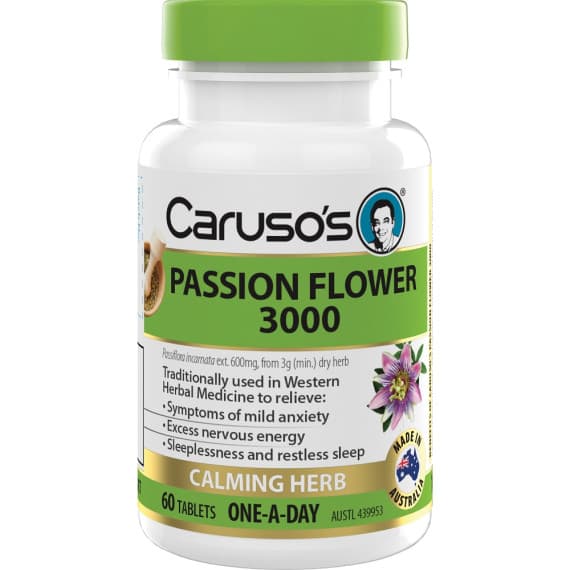 Buy Carusos Passion Flower 3000 Tablets 60 Online Pharmacy Direct AU