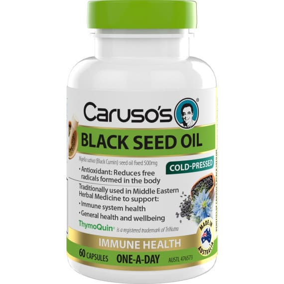 Buy Carusos Black Seed Oil 500 Capsules 60 Online Pharmacy Direct AU
