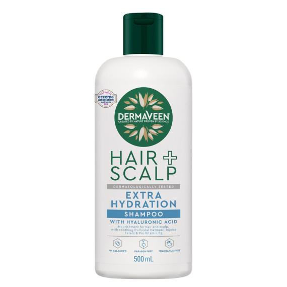 Buy Dermaveen Hair Plus Scalp Extra Hydration Shampoo For Sensitive Scalp and Dry Hair 500ml Online Pharmacy Direct AU