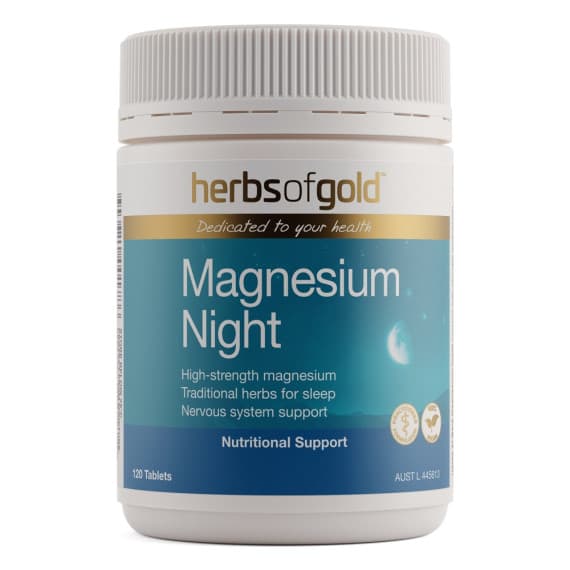 Buy Herbs Of Gold Magnesium Night Tablets 120 Online Pharmacy Direct AU