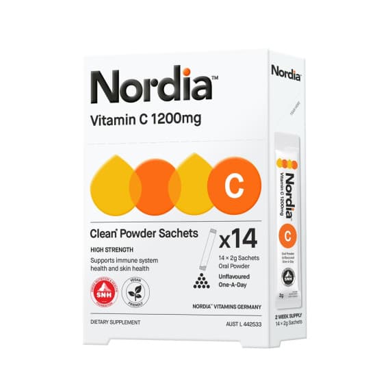 Buy Nordia Vitamin C 1200mg Clean Unflavoured Powder 14 Pack Online Pharmacy Direct AU