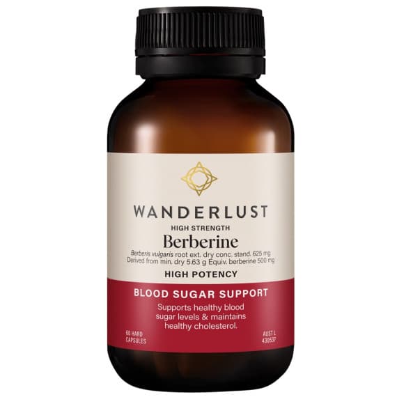 Buy Wanderlust High Strength Berberine Capsules 60 Online Pharmacy Direct AU