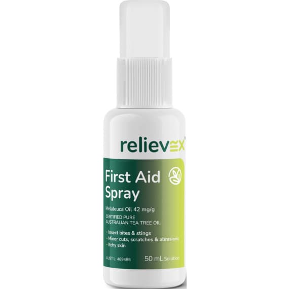 Buy Relievex First Aid Spray 50ml Online Pharmacy Direct AU