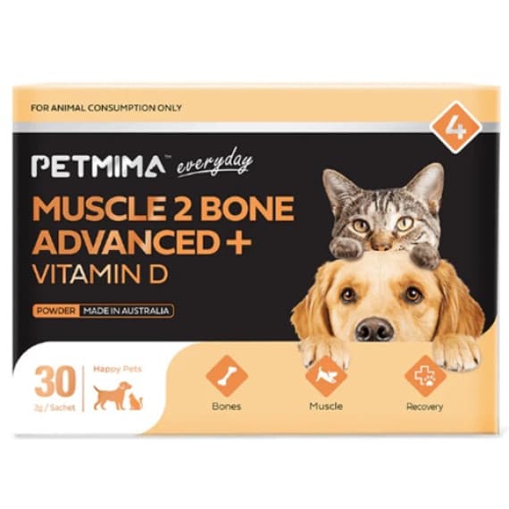 Buy Petmima Muscle 2 Bone Advanced Plus Vitamin D 2g x 30 Sachet Online Pharmacy Direct AU