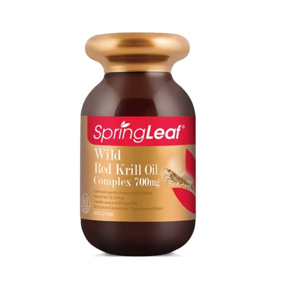 Buy SpringLeaf  Wild Red Krill Oil Complex 700mg 60 Tablets Online Pharmacy Direct AU