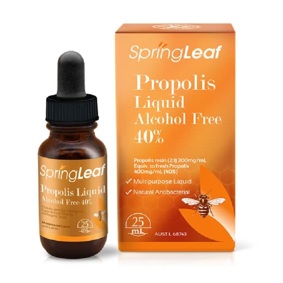 Buy SpringLeaf  Propolis Liquid No Alcohol 40 Percent 25mL Online Pharmacy Direct AU