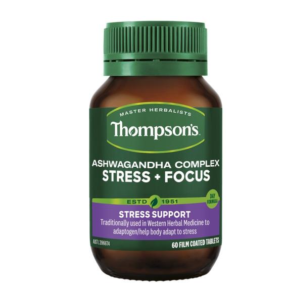 Buy Thompsons Ashwagandha Stress Focus 60 Tablets Online Pharmacy Direct AU