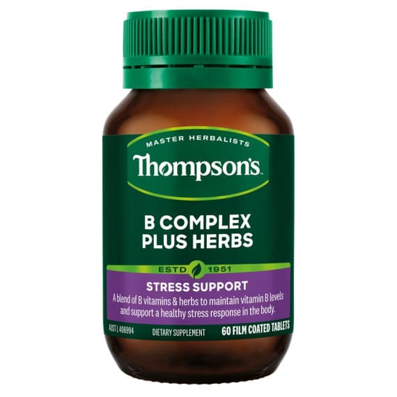 Buy Thompsons B Complex Plus Herbs 60 Tablets Online Pharmacy Direct AU