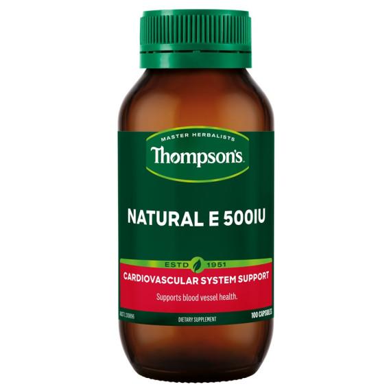 Buy Thompsons Natural E 500iu 100 Capsules Online Pharmacy Direct AU