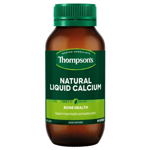 Buy Thompsons Natural Liquid Calcium 60 Capsules Online Pharmacy Direct AU