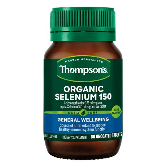 Buy Thompsons Organic Selenium 150mcg 60 Tablets Online Pharmacy Direct AU