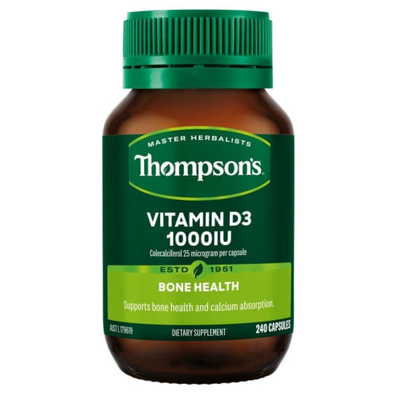 Buy Thompsons Vitamin D3 1000iu 240 Capsules Online Pharmacy Direct AU