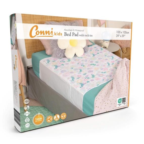 Buy Conni Kids Bed Pad With Tuck In Flower Print Online Pharmacy Direct AU