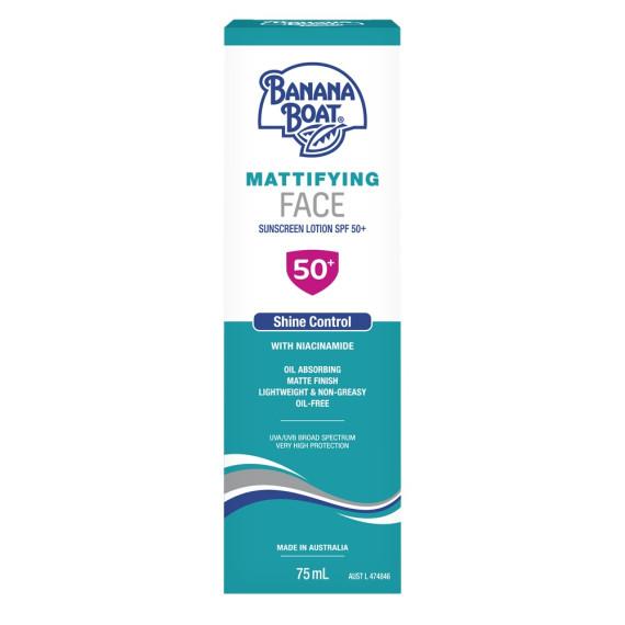 Buy Banana Boat Mattifying Face Sunscreen Lotion SPF50 Plus 75mL Online Pharmacy Direct AU