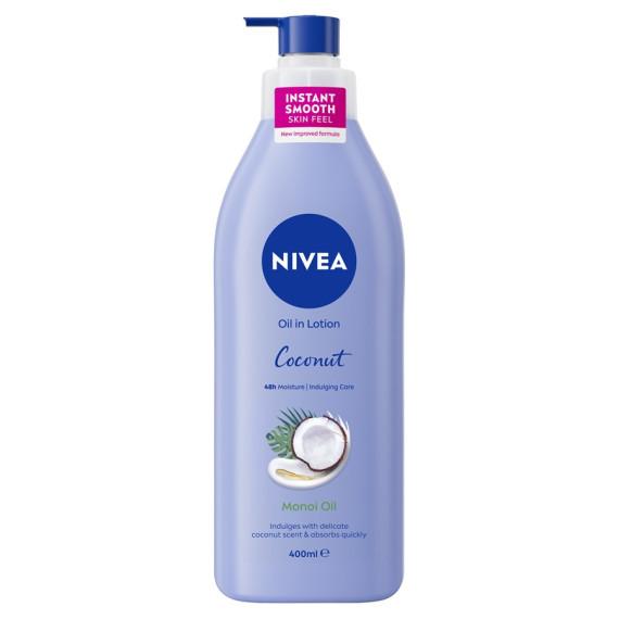 Nivea Oil in Lotion Coconut and Monoi Oil 400ml – Buy Online at Pharmacy Direct