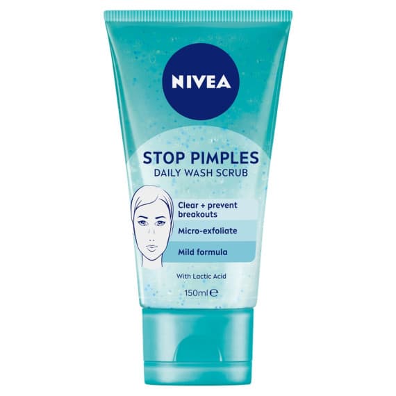 Nivea Stop Pimples Daily Wash Scrub 150ml – Buy Online at Pharmacy Direct