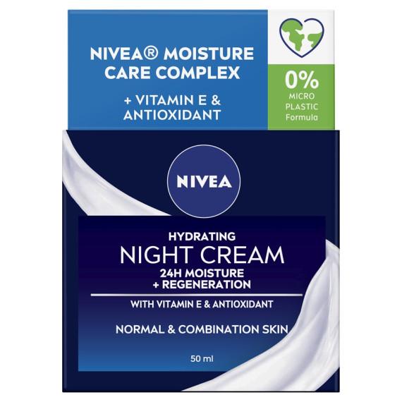 Nivea Hydrating Night Cream 50ml – Buy Deep Moisturising Skincare Online at Pharmacy Direct