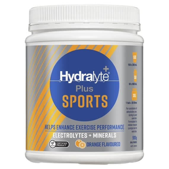 Buy Hydralyte Plus Sports Plus Electrolytes Plus  Minerals Orange Flavoured Powder Online Pharmacy Direct AU