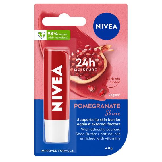 Nivea Pomegranate Shine Lip Balm 4.8g – Hydrating and Nourishing Lip Care Online at Pharmacy Direct