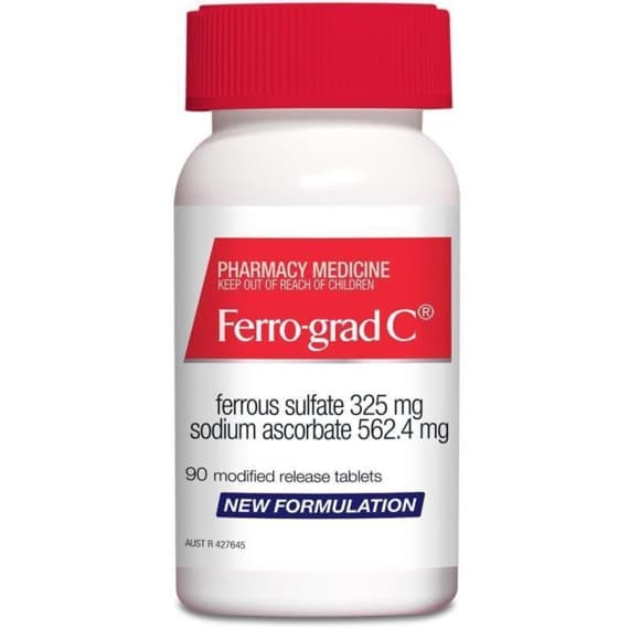 Ferro-Grad C iron supplement tablets to support energy and reduce tiredness – Pharmacy Direct