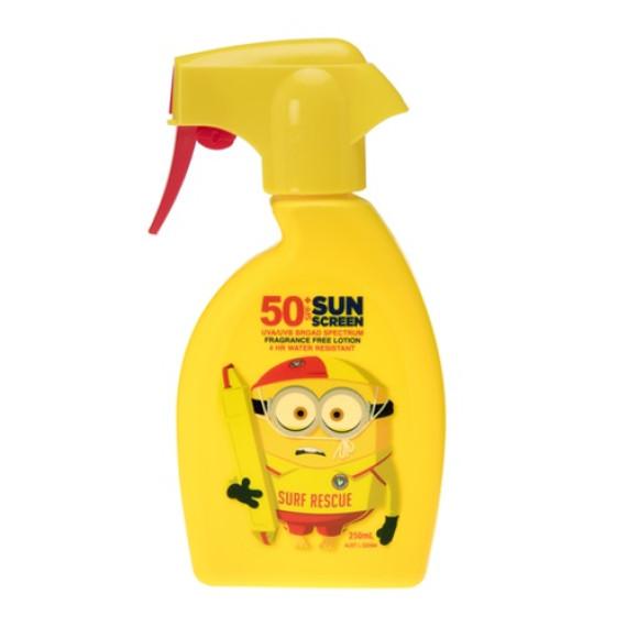Buy Surf Life Saving Australia Sunscreen SPF50 Plus Minions Trigger Spray 250ml Online Pharmacy Direct AU