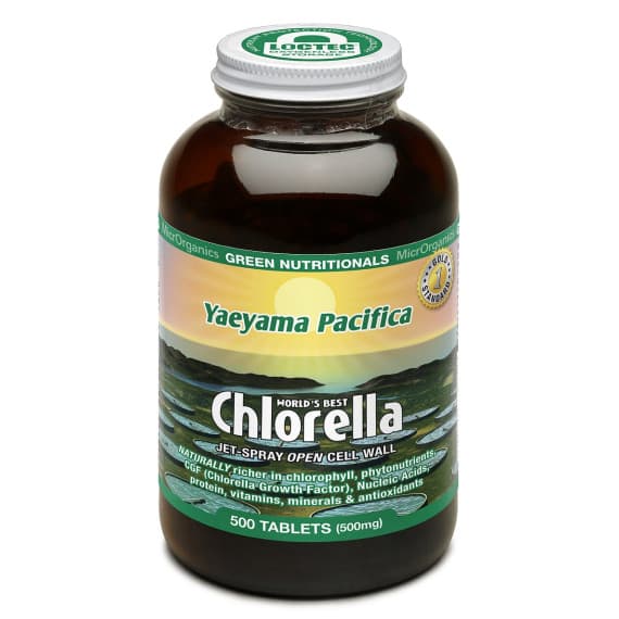 Green Nutritionals Chlorella 500 Tablets for detox and energy support – Pharmacy Direct
