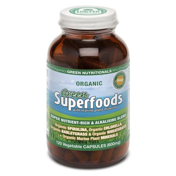 Green Nutritionals GreenSuperFoods 120 Capsules for daily energy and vitality – Pharmacy Direct