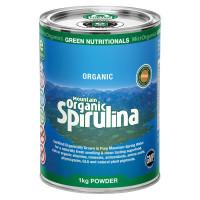 Green Nutritionals Mountain Organic Spirulina 1kg Powder eCan