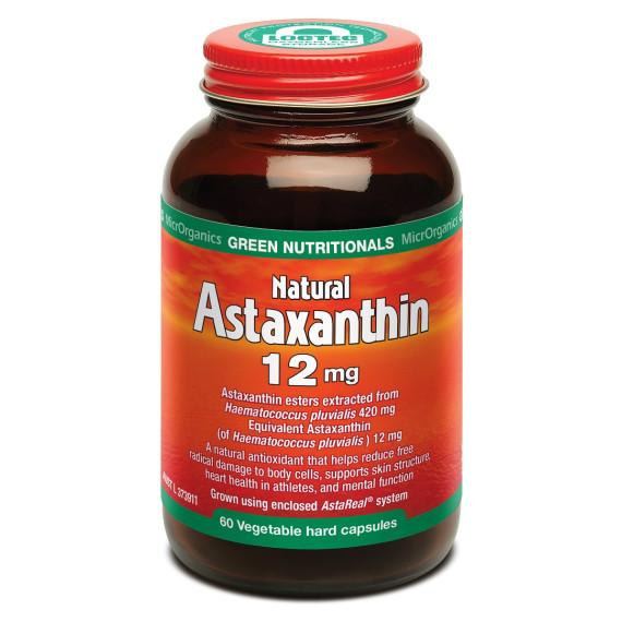 Green Nutritionals Astaxanthin 12mg Double Strength 60 Capsules for antioxidant and eye support – Pharmacy Direct