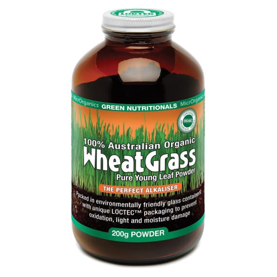 Green Nutritionals Organic Wheatgrass 200g Powder for detox and energy boost – Pharmacy Direct
