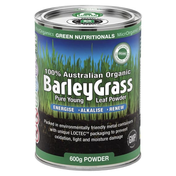 Green Nutritionals Organic Barleygrass 600g Powder for energy and detox – Pharmacy Direct