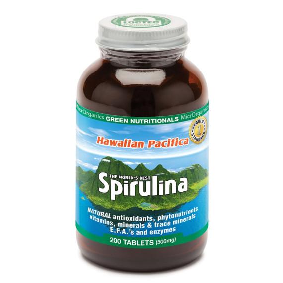 Green Nutritionals Pacifica Spirulina 200 Tablets for energy and immune support – Pharmacy Direct