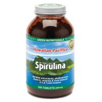 Green Nutritionals Hawaiian Pacifica Spirulina 500 Tablets