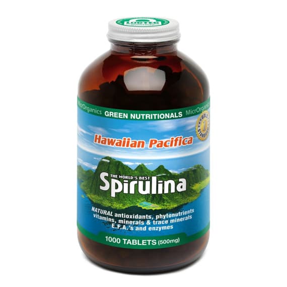 Green Nutritionals Pacifica Spirulina 1000 Tablets for energy and immune support – Pharmacy Direct