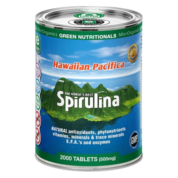 Green Nutritionals Pacifica Spirulina 2000 Tablets for energy and immune support – Pharmacy Direct