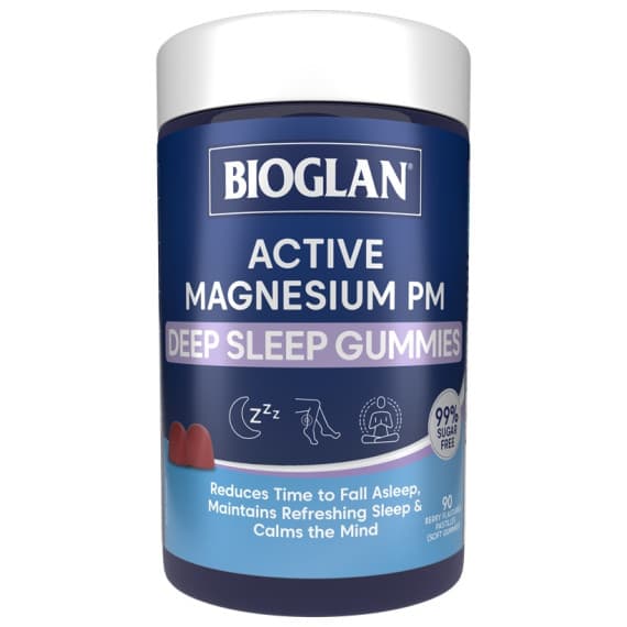 Buy Bioglan Active Magnsium PM Deep Sleep Gummies 90 Gummies Online Pharmacy Direct AU